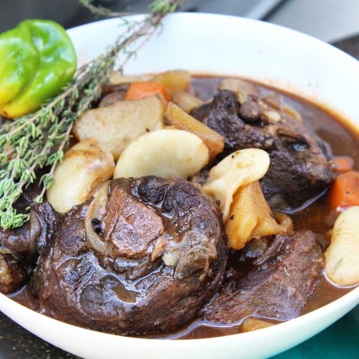Jamaican Oxtail with Broad Beans