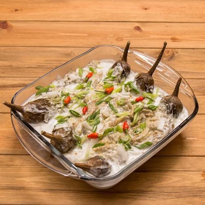 Grilled Eggplant with Coconut Milk