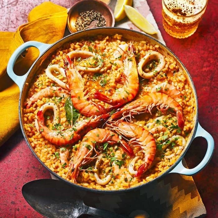 Arroz con Gambas y Calamar (Rice with Prawns and Squid)