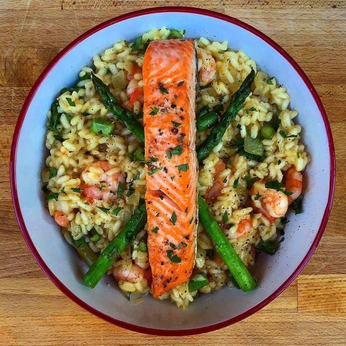 Salmon & Prawn Risotto